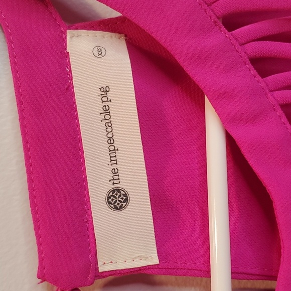 Impeccable Pig Fully lined Pink Top Size XXS - Picture 3 of 5